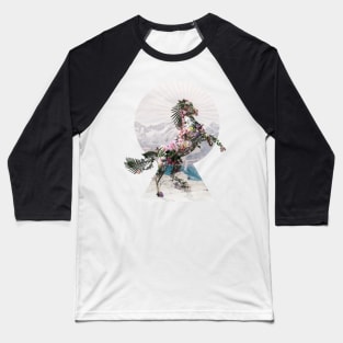 Floral Horse Baseball T-Shirt